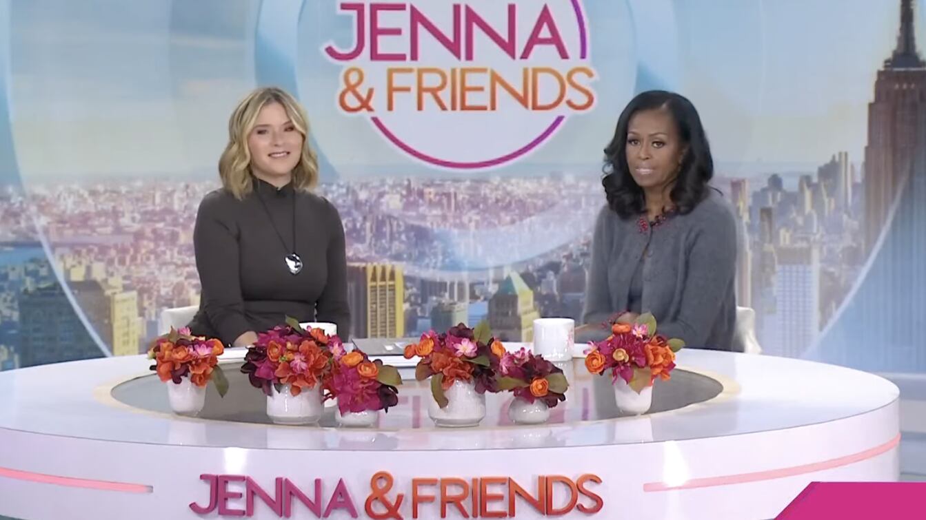 Jenna Bush Hager and Michelle Obama.