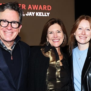 Stephen Colbert, Evie Colbert and Madeline Colbert