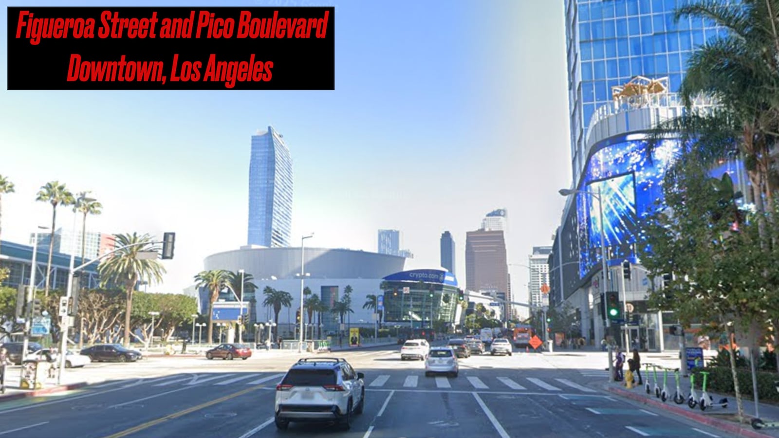 Figueroa Street and Pico Boulevard, downtown Los Angeles