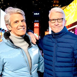 Andy Cohen and Anderson Cooper host CNN's "New Year's Eve Live" in Times Square
