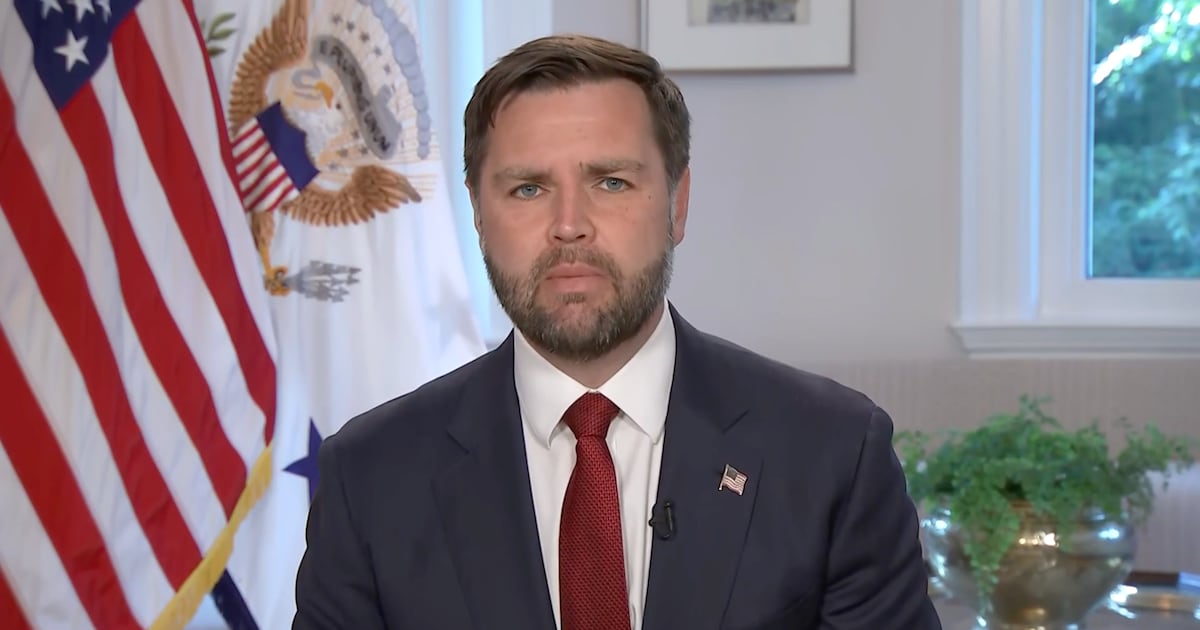 Vance Angrily Denies that Bombing Iran Qualifies as Being at War with Iran