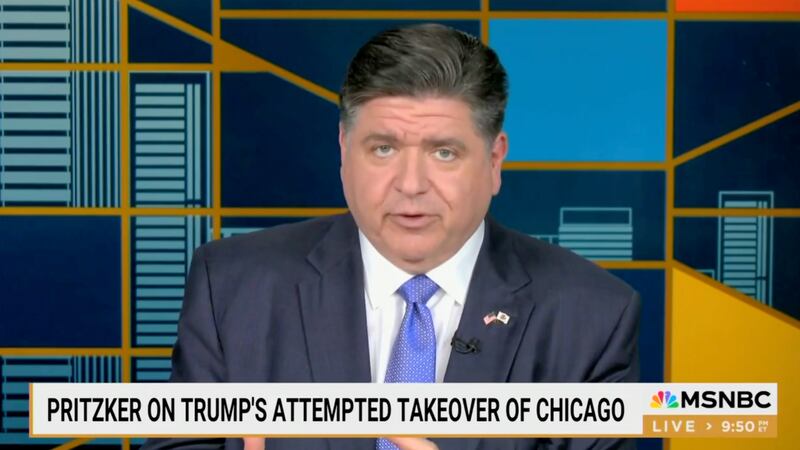Pritzker made the grave warning to Miller et al on MSNBC
