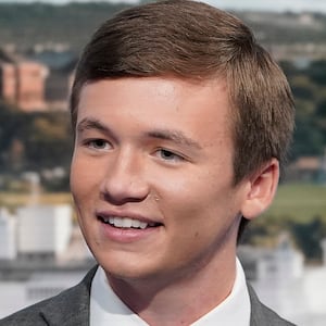 NEW YORK, NEW YORK - SEPTEMBER 11: Brilyn Hollyhand, RNC Chairman of Youth Advisory Council speaks during an appearance on "Here's The Deal With Kellyanne" at Fox News Channel Studios on September 11, 2024 in New York City.  (Photo by )
