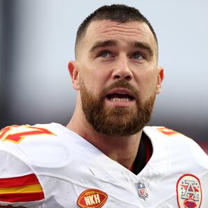 Kansas City Chiefs tight end Travis Kelce at Gillette Stadium
