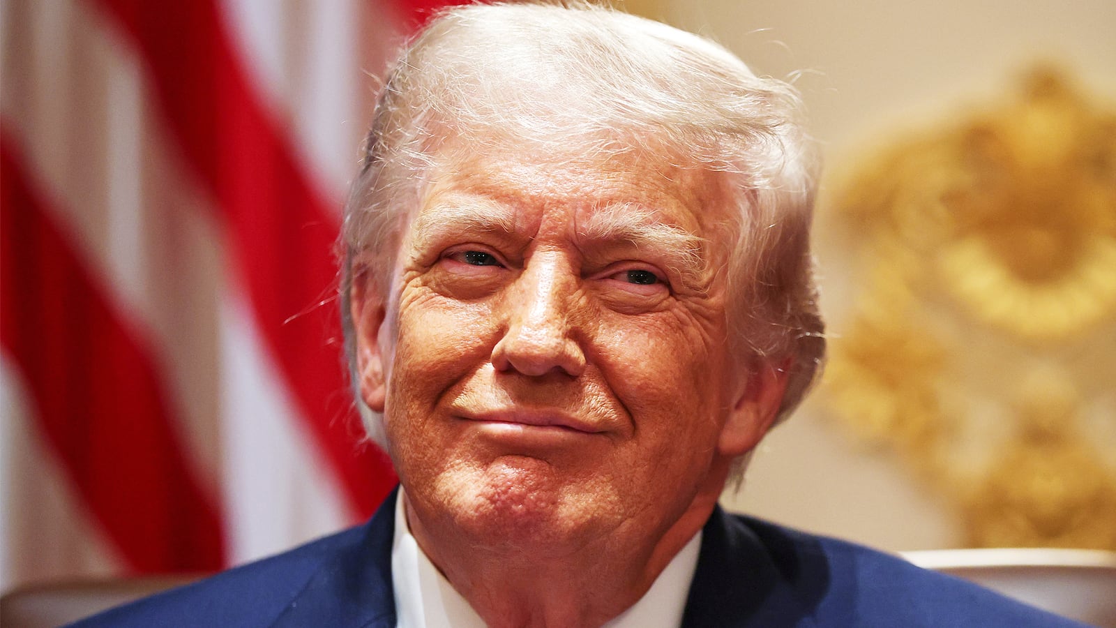 President Donald Trump looks on during a Cabinet meeting in the Cabinet Room of the White House on May 27, 2026 in Washington, DC. Trump meets with his Cabinet days after saying a peace deal with Iran was “largely negotiated” amid expectations around the re-opening the Strait of Hormuz.