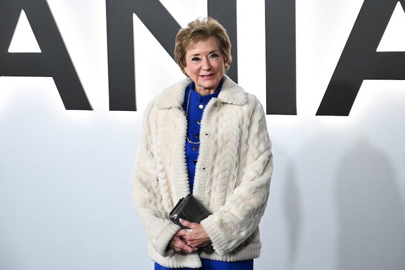 Secretary of Education Linda McMahon attends the world premiere of Amazon MGM Studios' "Melania" at the Kennedy Center in Washington, DC, on January 29, 2026.