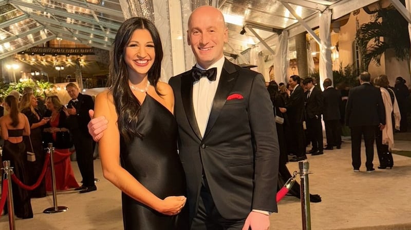 Going into Trump's NYE party, Katie Miller appeared to suggest she was pregnant by holding her tummy.