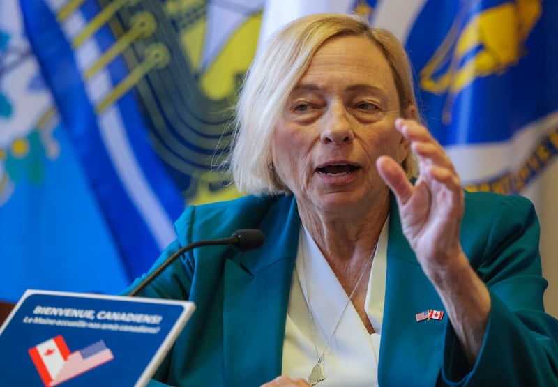 Maine Gov. Janet Mills announced on April 30 that she was suspending her campaign for the U.S. Senate.
