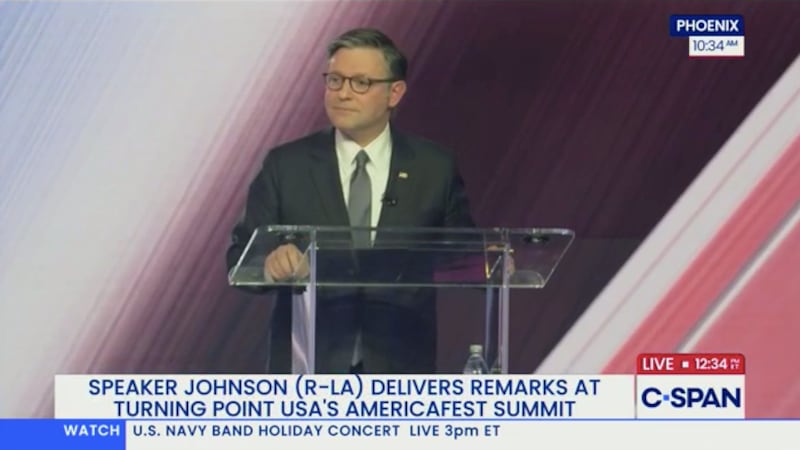 Mike Johnson at Turning point USA