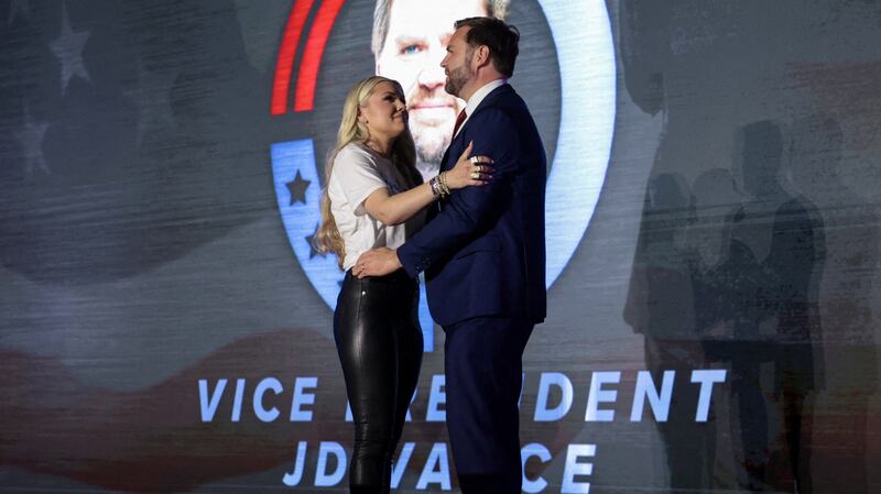 Erika and JD hugging