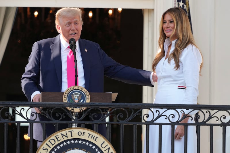 Donald Trump and First Lady Melania Trump