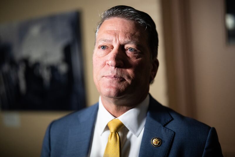 Rep. Ronny Jackson, R-Texas,  talks with reporters in the U.S. Capitol on May 20, 2025.