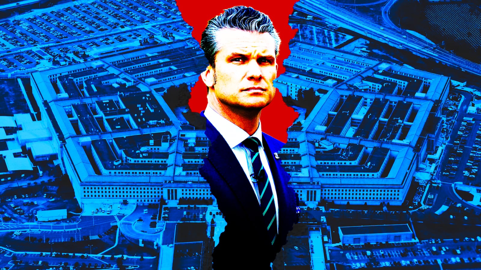 Pete Hegseth photo illustration