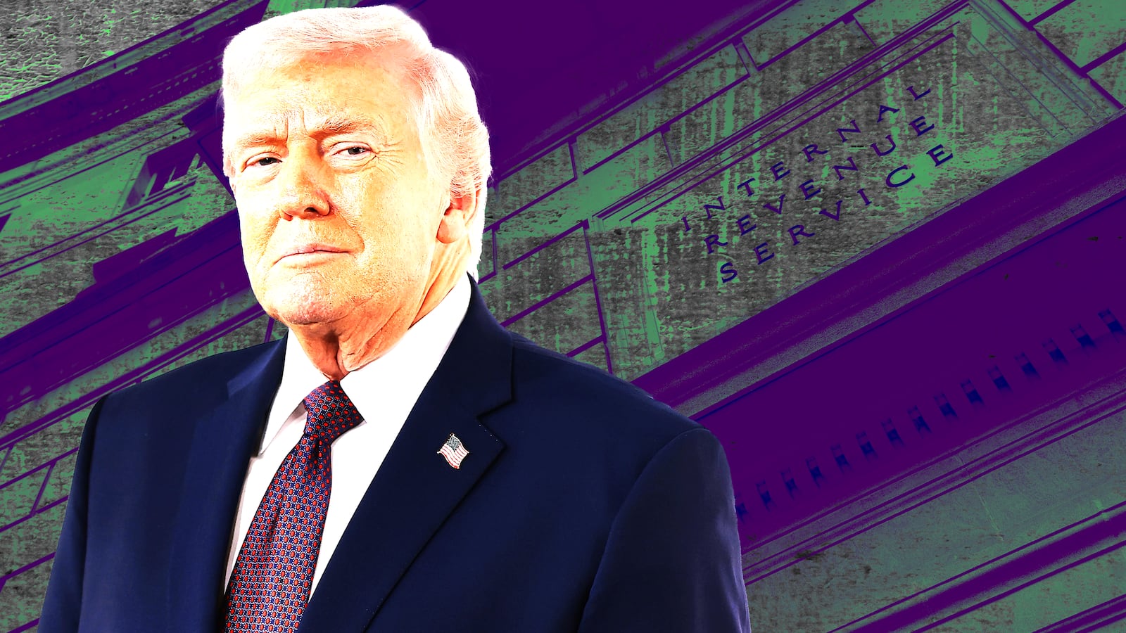 Donald Trump, IRS photo illustration , ilo