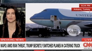 Kaitlan Collins discusses Trump's getaway plan on CNN.