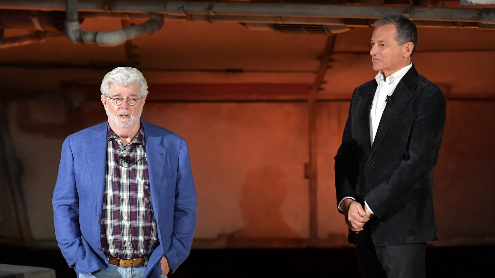George Lucas and Bob Iger