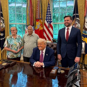A photo from the White House shows Louis Prevost and his wife Deborah smiling next to Trump and Vice President JD Vance in the Oval Office.
