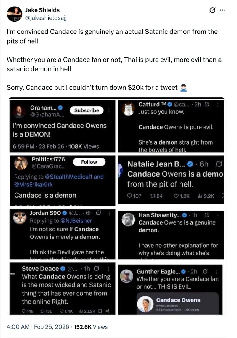 Former UFC fighter Jake Shields had a good laugh at so many people using the same words about Owen.