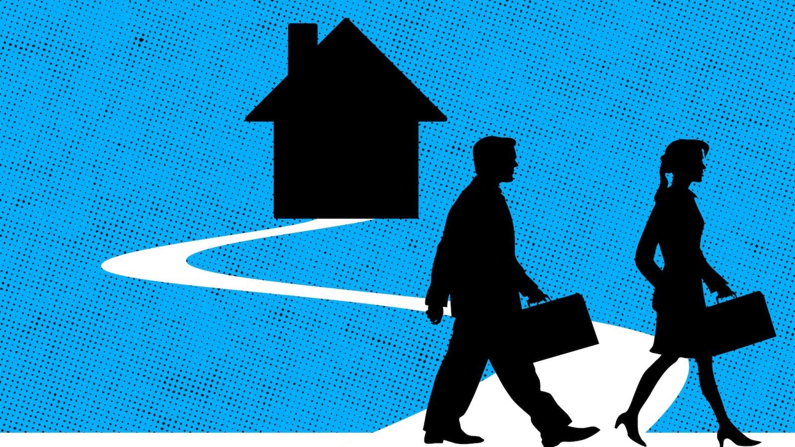 two income family photo illustration