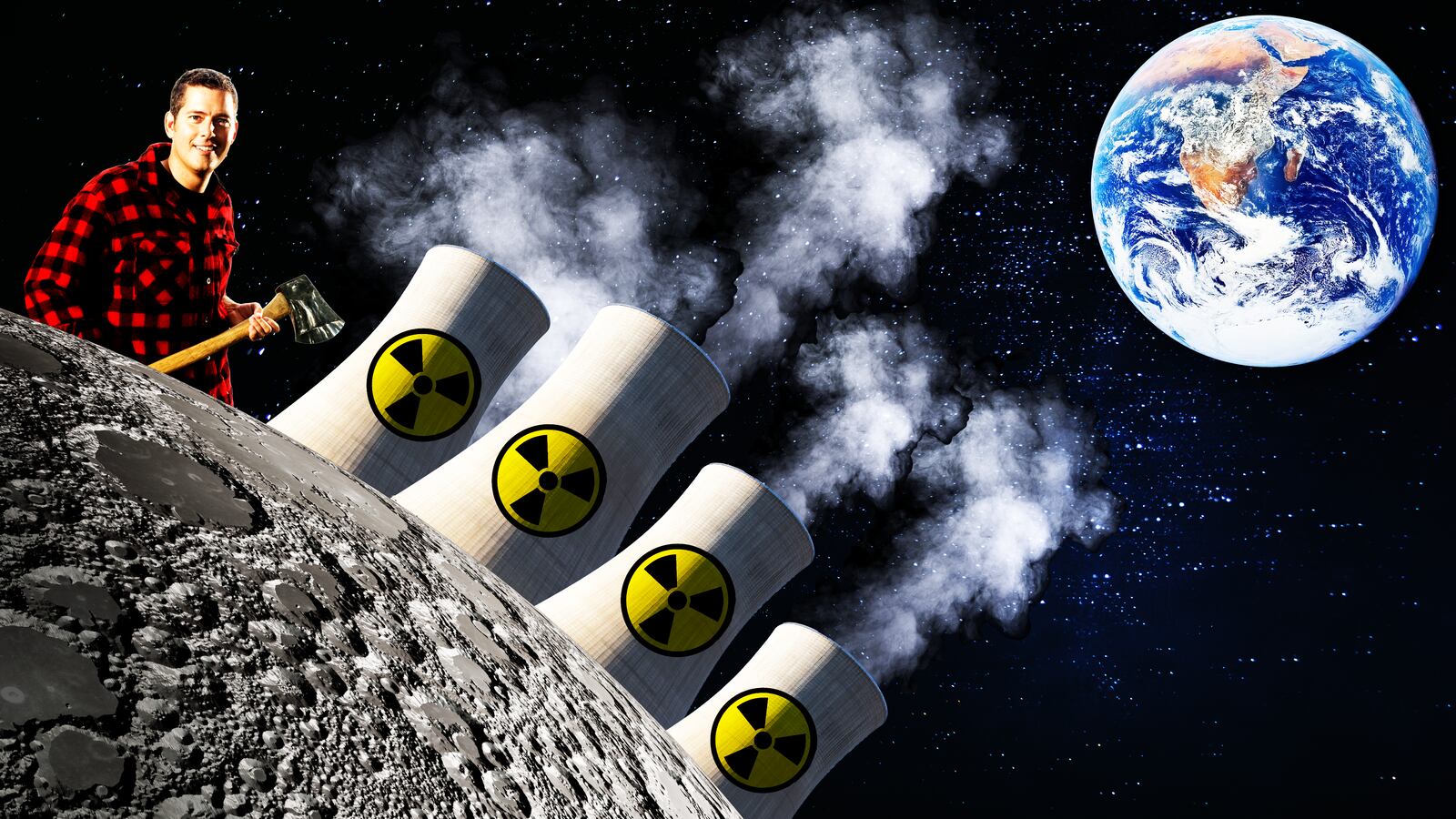 Sean Duffy, Moon nuclear reactors photo illustration