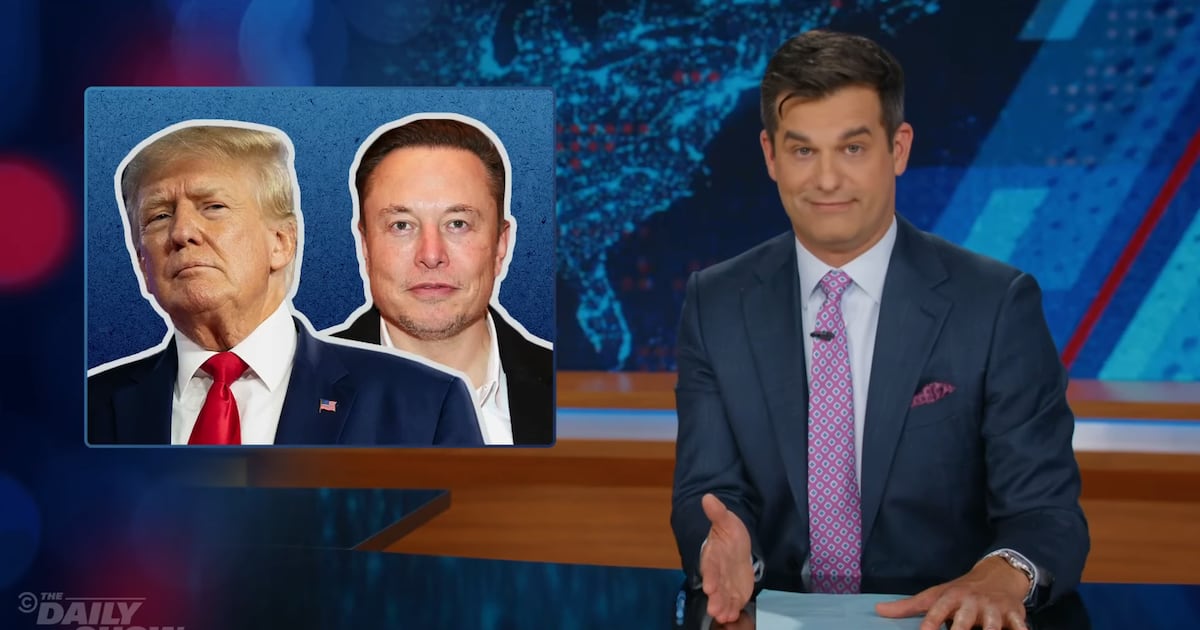 ‘The Daily Show’ Finds the Rock Bottom in Trump-Musk Meltdown