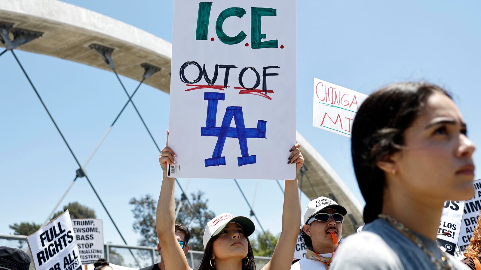 Anti-ICE protesters