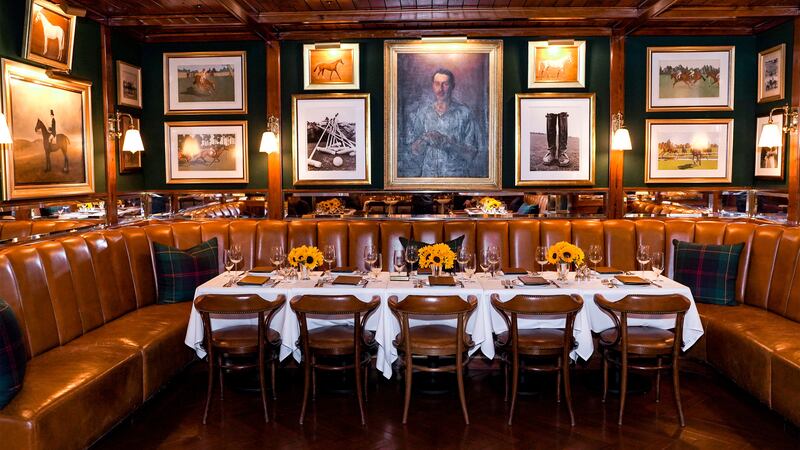 Atmosphere at The Polo Bar in New York City.