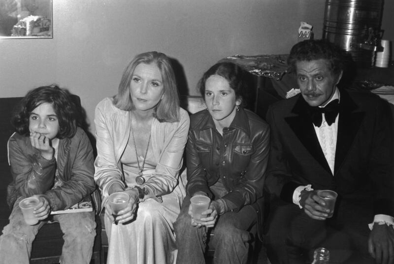 1976:  Married American actors Jerry Stiller and Ann Meara sit with their children, Ben  and Amy Stiller