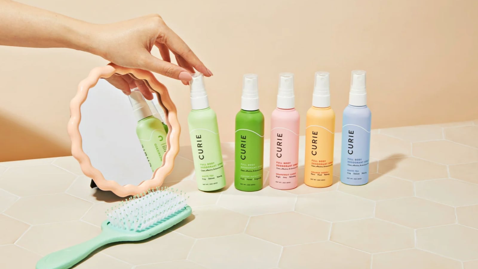 Curie Natural Body Deodorant Spray