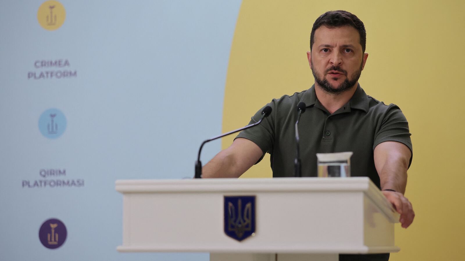 Ukrainian President Volodymyr Zelensky.