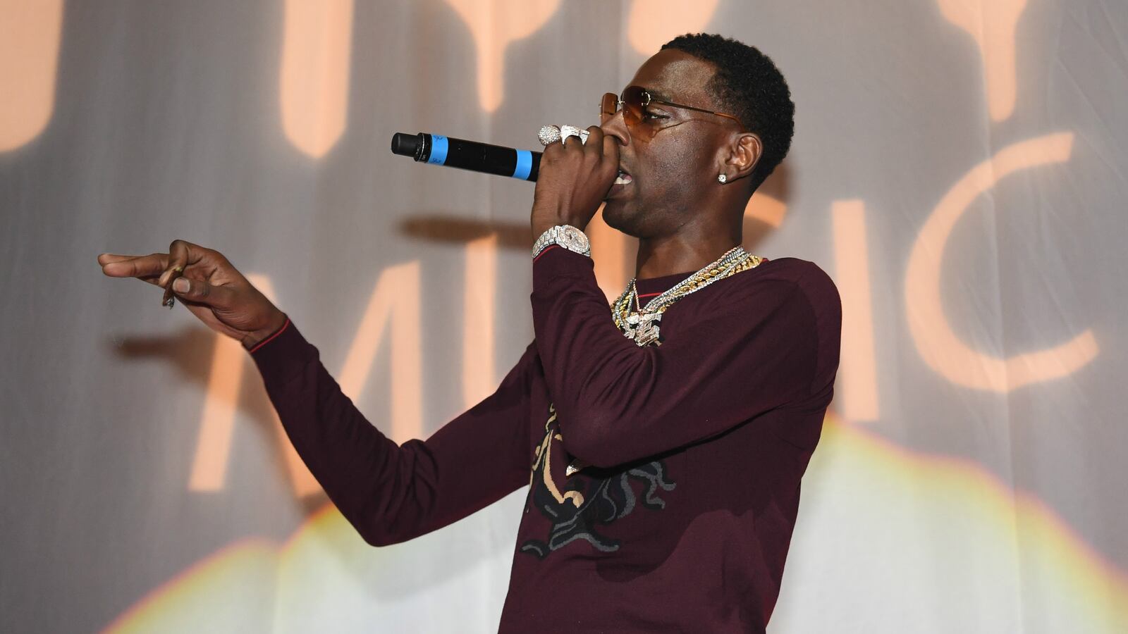 Rapper Young Dolph performs onstage at night four of the Late Night Concert during the 2017 BET Experience