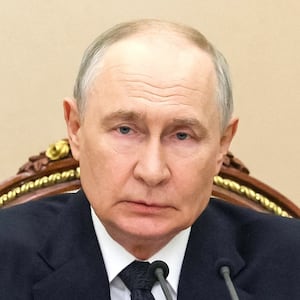 Russian President Vladimir Putin chairs a meeting with members of the Security Council at the Kremlin in Moscow, Russia, August 21, 2026.