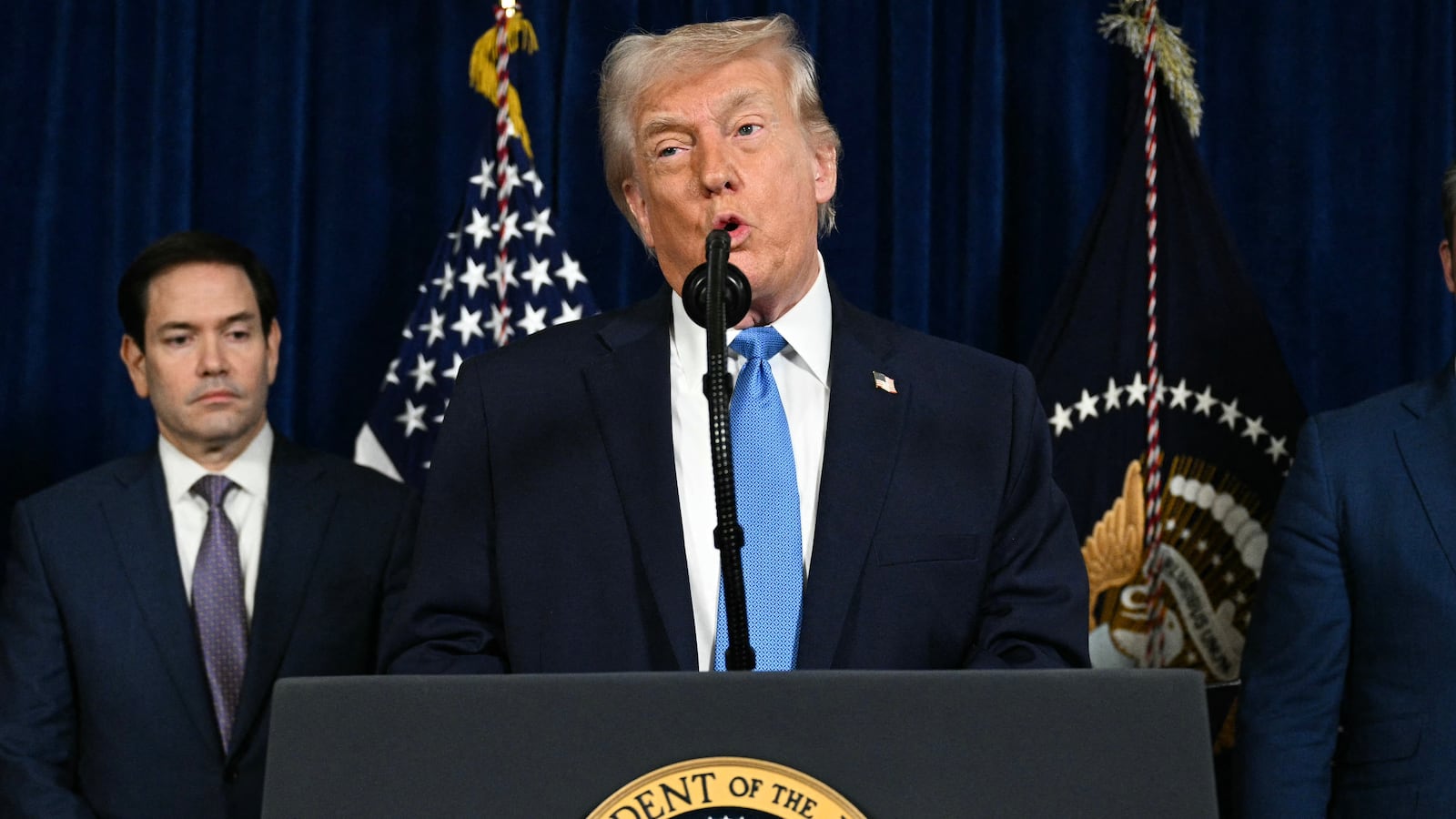 Marco Rubio, Donald Trump and Pete Hegseth