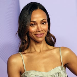 Zoe Saldana attends the 56th NAACP Image Awards in Pasadena, California, on February 22, 2025.
