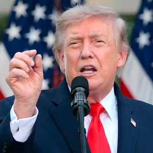 U.S. President Donald Trump speaks as he hosts a dinner with farmers in the Rose Garden of the White House in Washington, D.C., U.S., June 25, 2026.