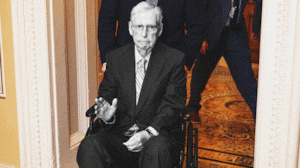 Mitch McConnell waving