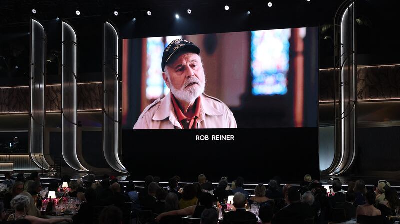 A tribute to Rob Reiner during the In Memoriam segment at Actor Awards, in Los Angeles, California, on March 1, 2026.