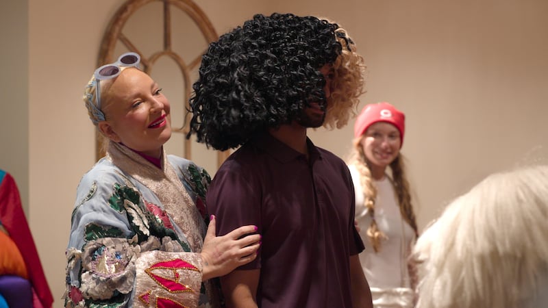 Sia and Anthony Norman in "Jury Duty Presents: Company Retreat"