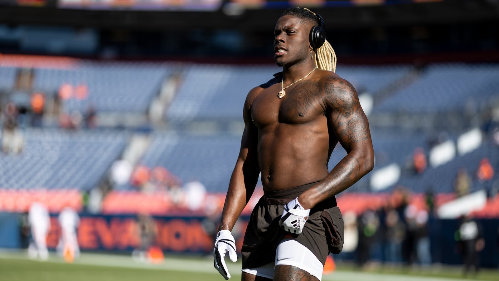 David Njoku #85 of the Cleveland Browns