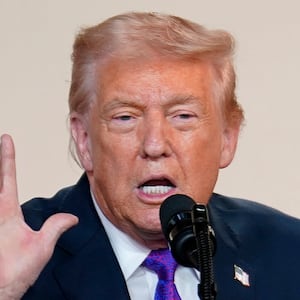 WASHINGTON, DC - FEBRUARY 5: U.S. President Donald Trump speaks as Administrator for the Centers for Medicare & Medicaid Services Mehmet Oz looks on during an event on drug pricing in the South Court Auditorium on the White House campus on February 5, 2026 in Washington, DC. The President announced the launch of TrumpRx, which the White House said would help lower prescription drug prices. (Photo by Nathan Howard/Getty Images)