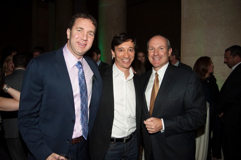 NEW YORK, NY - NOVEMBER 24: (L-R) Scott Eichel, Howie Rubin and Jeff Mayer attend SAMUEL WAXMAN CANCER RESEARCH FOUNDATION's 17th Annual COLLABORATING FOR A CURE Gala at Cipriani Wall Street on November 24, 2014 in New York City.