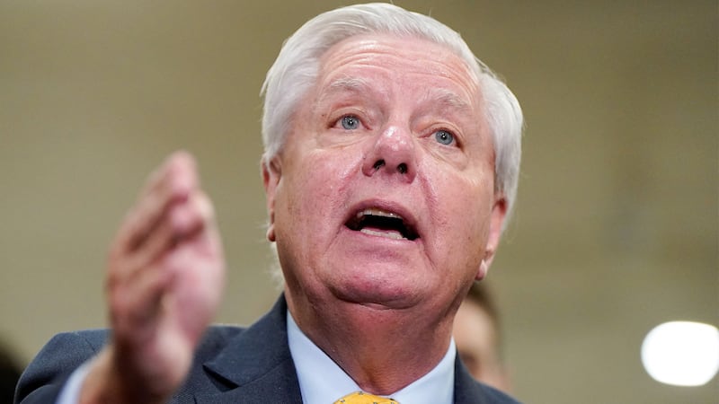 Senator Lindsey Graham (R-SC) speaks to reporters, on the day of classified briefings for the full U.S. Senate and House of Representatives on the situation in Iran, on Capitol Hill in Washington, D.C., U.S., March 3, 2026.