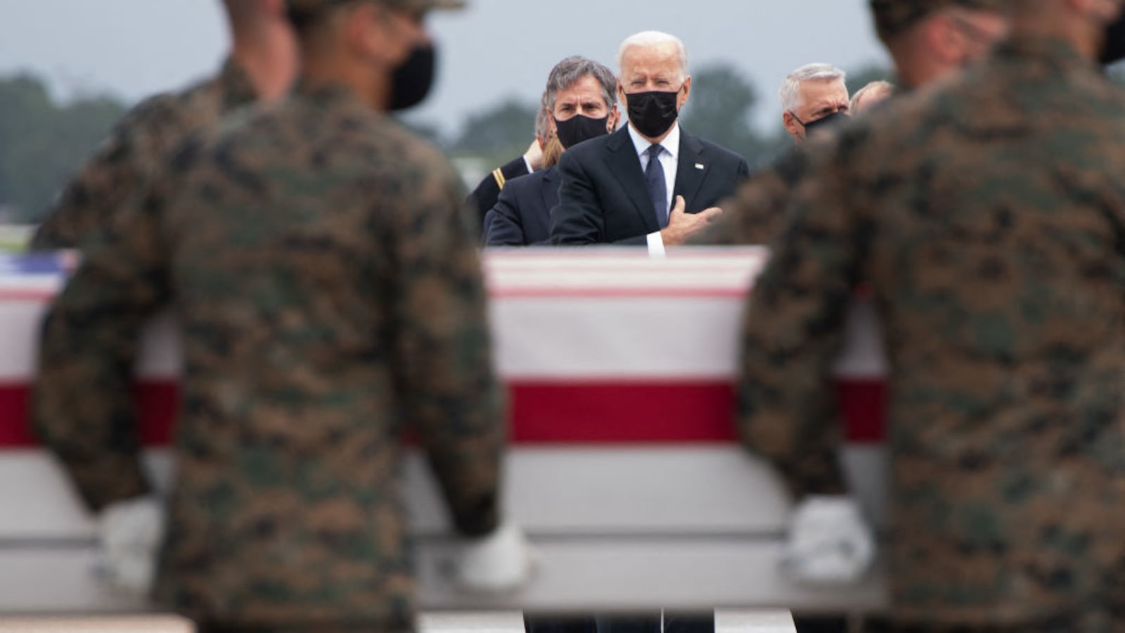 Joe Biden was left speechless when he was told about an article coming out that quoted the families of fallen U.S. soldiers making critical comments about him too frequently mentioning the death of his own son, Beau.