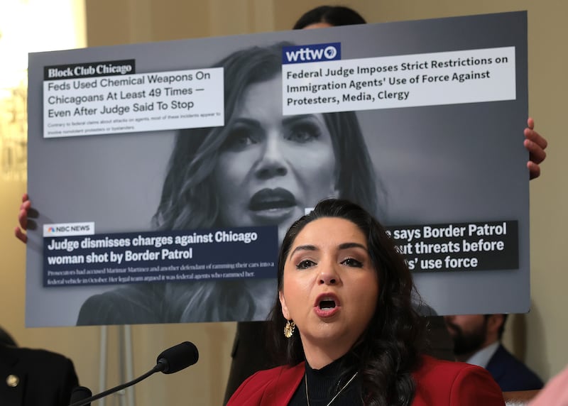 Rep. Delia Ramirez (D-IL) questions Secretary of Homeland Security Kristi Noem.