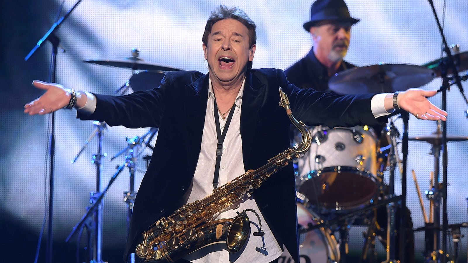 Walter Parazaider of Chicago performs at the 31st Annual Rock and Roll Hall of Fame Induction Ceremony at Barclays Center on April 8, 2016 in New York City.