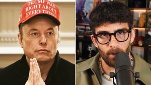 Elon Musk and Twitch streamer Hasan Piker.