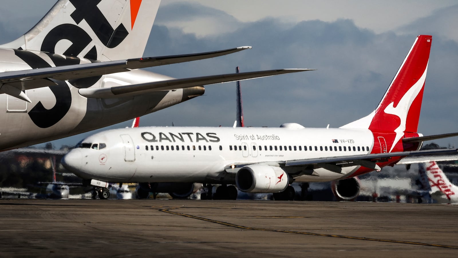 A Qantas airplane