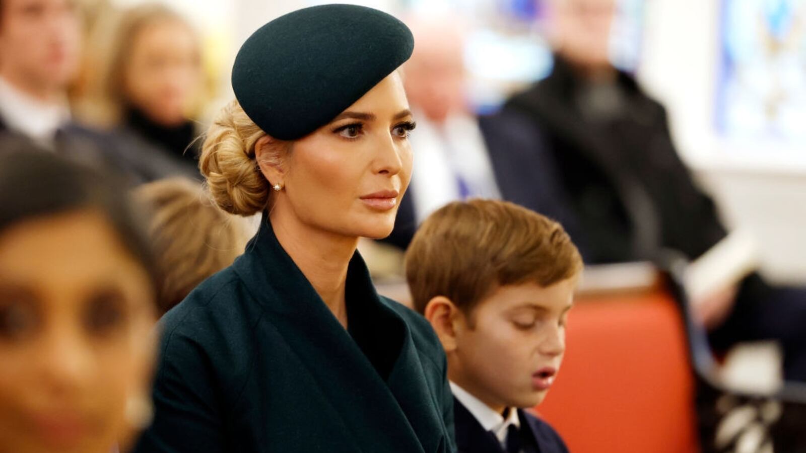 Ivanka Trump, daughter of U.S. President Donald Trump, and her son Theodore Kushner attend services at St. John's Church in honor of her father’s inauguration as president.