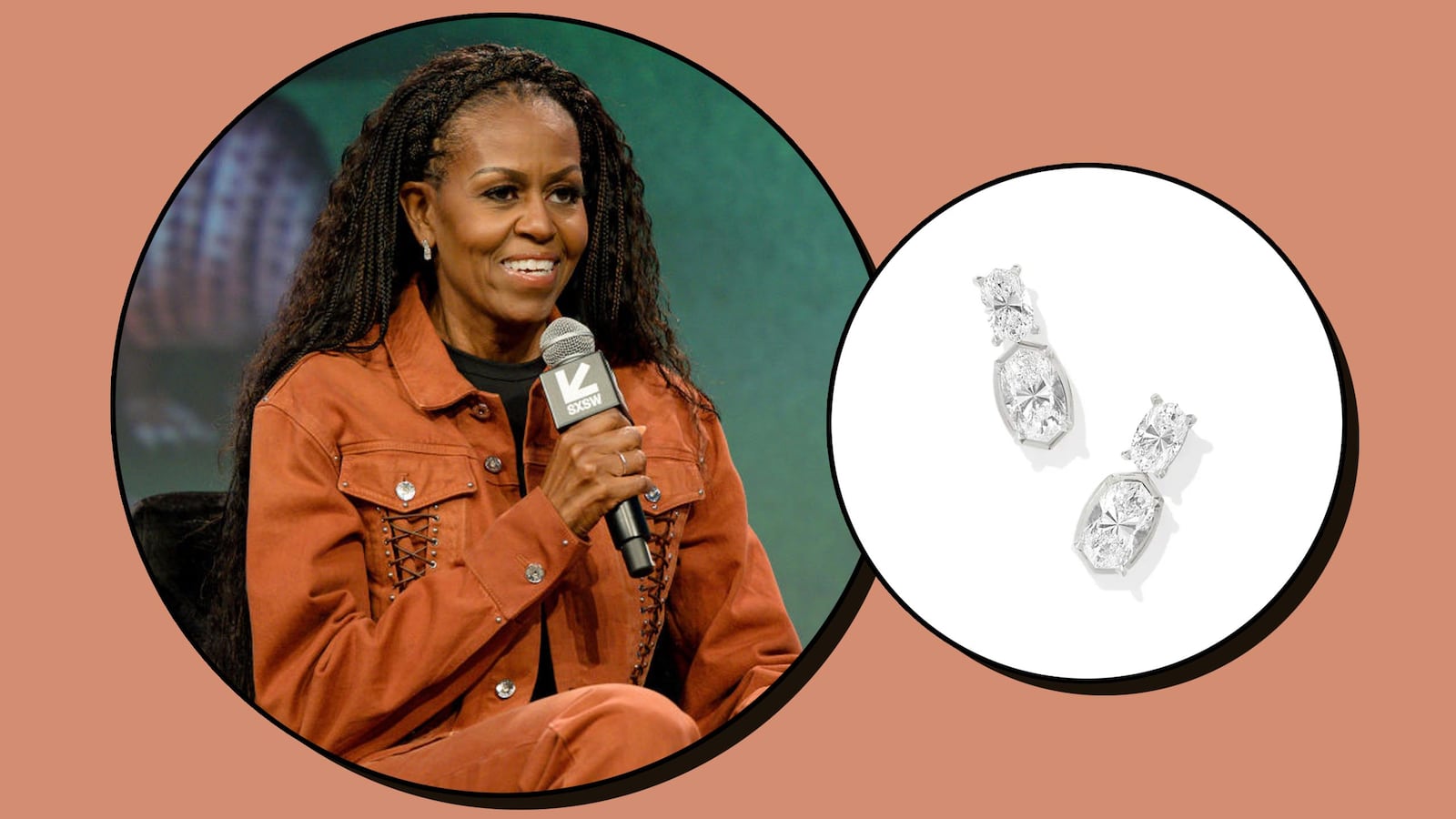 Michelle Obama SXSW Look Kendra Scott