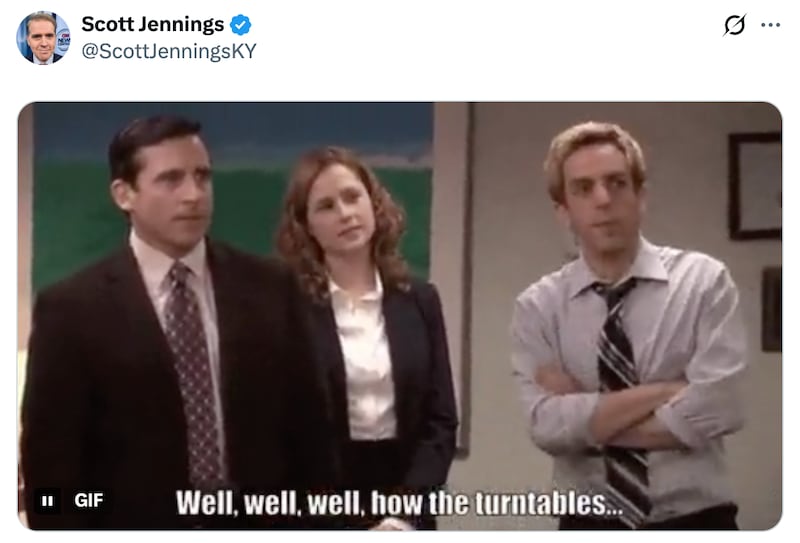 Scott Jennings taps into The Office.
